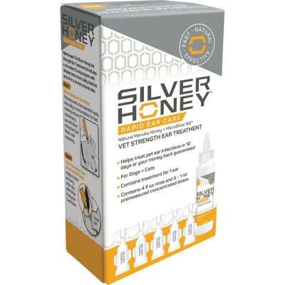 Silver Honey Rapid Vet Strength Dog & Cat Ear Cleaner Treatment Kit