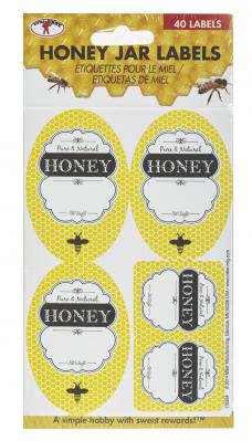 Beekeeping Honey Jar Labels 40 Ct