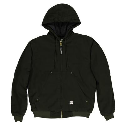 Berne Washed Hooded Jacket XL Moss