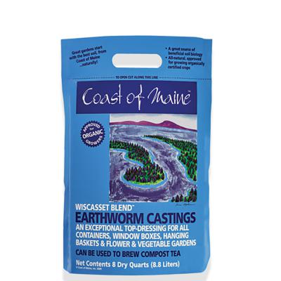 Coast Of Maine Wiscasset Blend Organic Earth Worm Castings 8 Qt.