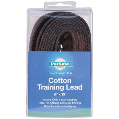Training Lead 5/8 X 15 Cotton Black