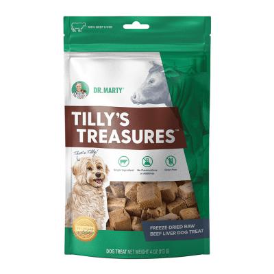 Dr. Marty Tilly's Treasures Freeze-Dried Raw Beef Liver Dog Treat 4 oz.