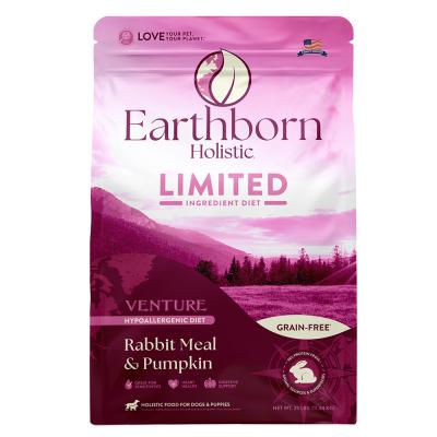 Earthborn Holistic Venture Rabbit Meal & Pumpkin Limited Ingredient Diet For Dogs 25 lb.