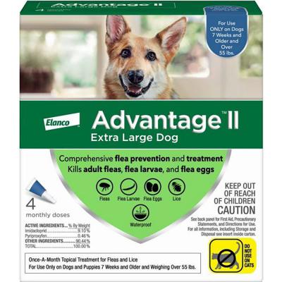 Advantage II Extra Large Dog 4 Doses