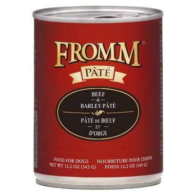 Fromm Beef & Barley Pate Dog Food 12.2 oz.