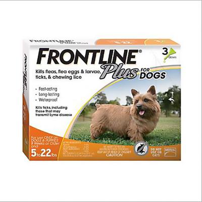 FRONTLINE PLUS DOG 5-22 lb. 3PK