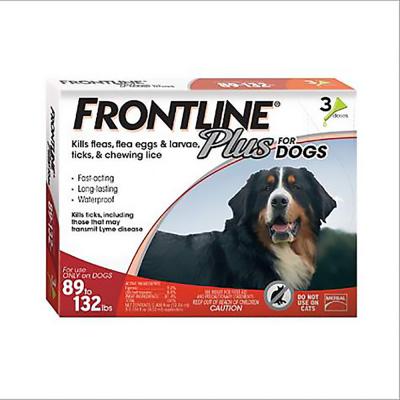 FRONTLINE PLUS DOG 89-132 lb. 3PK
