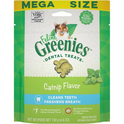 Feline Greenies Dental Treats Catnip Flavor 4.6 oz.
