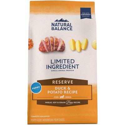 Natural Balance Limited Ingredient Grain-Free Puppy Reserve Duck & Potato Dry Dog Food 22 lb.