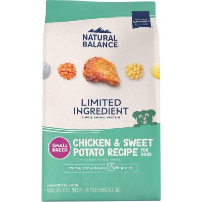 Natural Balance Limited Ingredient Gain-Free Chicken & Sweet Potato Small Breed Bites Dog Food 4.5 lb.