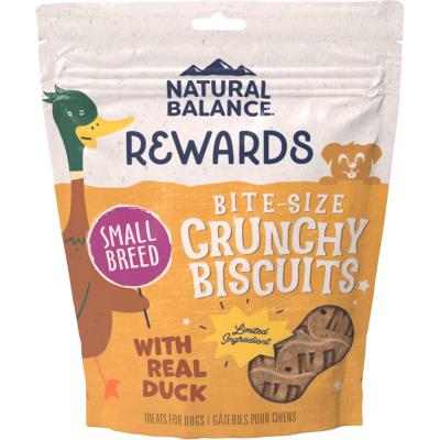 Natural Balance Rewards Small Breed Bite-Size Crunchy Biscuits with Real Duck 8 oz.