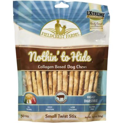 Nothin' To Hide Small Twist Stix Beef 50 Pack 11.47 oz.