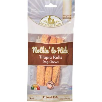 Nothin' To Hide 5 in. Small Rolls Tilapia 3 Pack 1.9 oz.