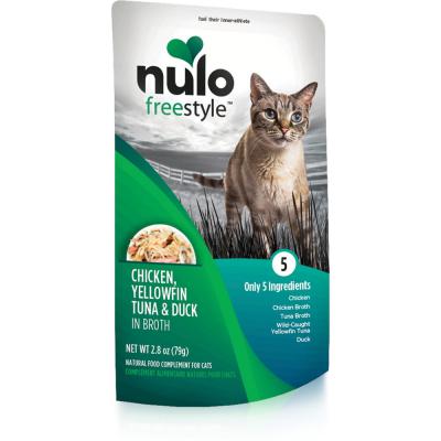 Nulo FreeStyle Cat Grain-Free Chicken, Yellowfin Tuna & Duck In Broth Recipe 2.8 oz.