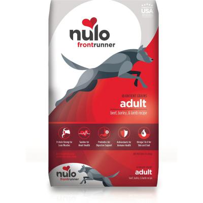 Nulo Frontrunner Adult Dog Grain In Beef, Barley & Lamb Recipe 23 lb.