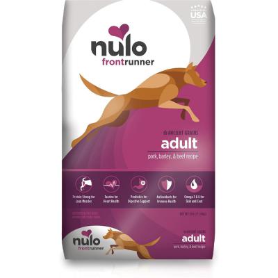 Nulo Frontrunner Adult Dog Grain In Pork, Barley & Beef Recipe 23 lb.