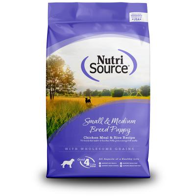 Nutri Source Small & Medium Breed Puppy Chicken & Rice Recipe 26 lb.
