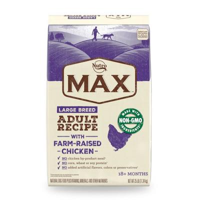 Nutro Max Large Breed Adult Recipe With Farm Raised Chicken 25 lb.