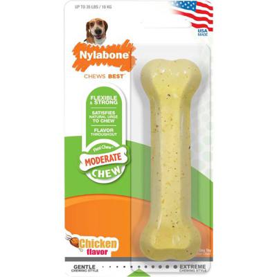 Nylabone Flexichew Bone Chicken Flavor Wolf