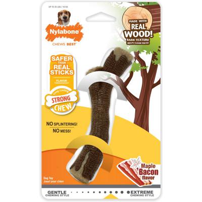 Nylabone Strong Chew Stick Maple Bacon Flavor Wolf