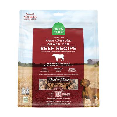 Open Farm Grass-Fed Beef Freeze Dried Raw Dog Food Morsels 3.5 oz.