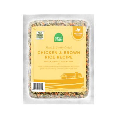 Open Farm Frozen Gently Cooked Chicken & Brown Rice Recipe 16 oz