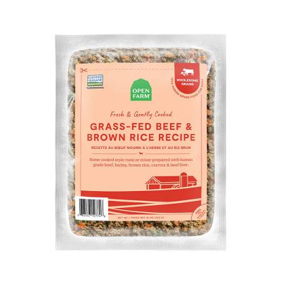 Open Farm Frozen Gently Cooked Grass Fed Beef & Rice Recipe 8 oz
