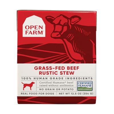 Open Farm Grass-Fed Beef Rustic Stew Wet Dog Food 12.5 oz.