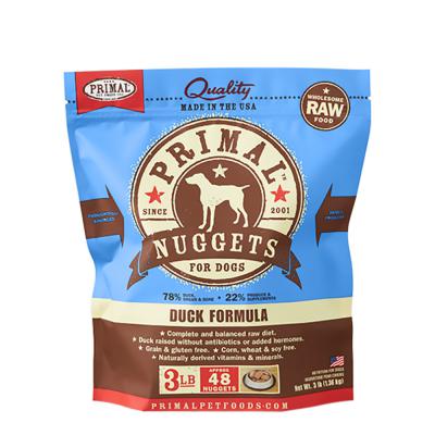 Primal Frozen Raw Nuggets Duck Formula For Dogs 3 lb.