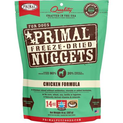 Primal Freeze-Dried Raw Nuggets Chicken Formula For Dogs 14 oz.