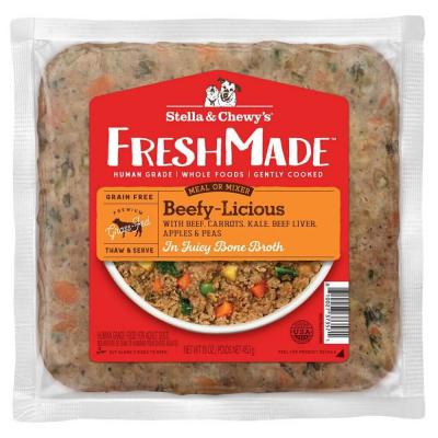 Stella & Chewy's Freshmade Beefy Licious Gently Cooked Dog Food 16 oz.
