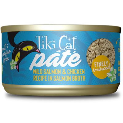 Tiki Cat Luau Wild Salmon and Chicken Pate 2.8 oz.