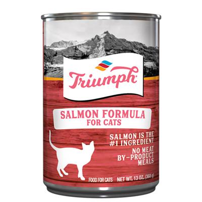Triumph Salmon Formula Cat Food 13 oz. Case of 12