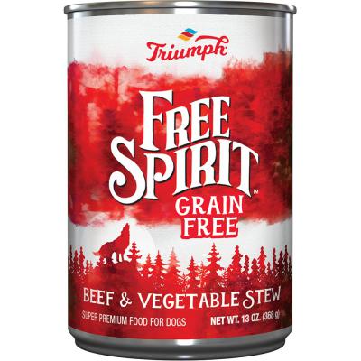 Free Spirit Grain Free Beef & Vegetable Stew Dog Food 13.2 oz.