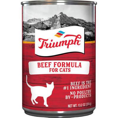 Triumph Beef Formula Cat Food 13 oz.
