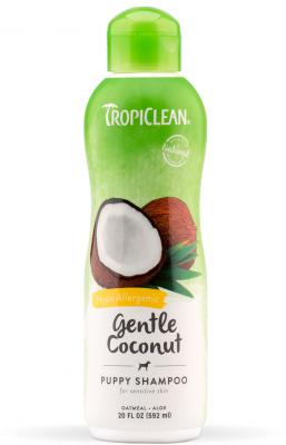 TropiClean Gentle Coconut Hypoallergenic Puppy and Kitten Shampoo 20 oz.
