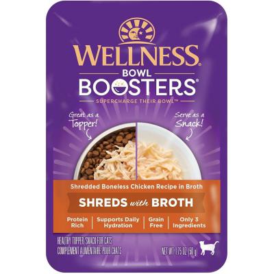 Wellness Bowl Booster Shredded Chicken Recipe Topper For Cats 1.75 oz.