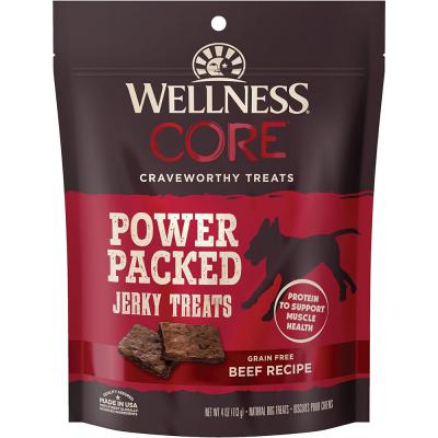 Wellness Core Grain-Free Beef Jerky Bites For Dogs 4 oz.