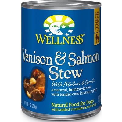 Wellness Grain Free Venison & Salmon Stew 12.5 oz.