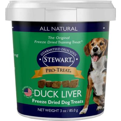 Stewart Pro-Treat Freeze Dried Duck Liver 3 oz.