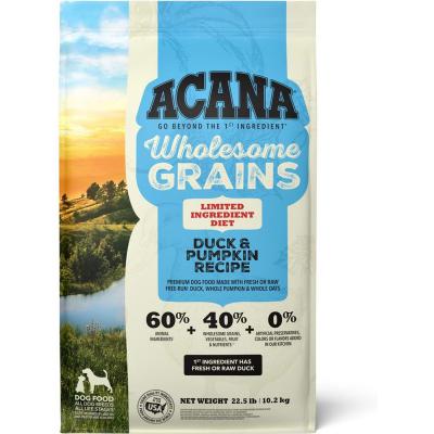 Acana Wholesome Grains Limited Ingredient Diet Duck & Pumpkin Recipe Dry Dog Food 22.5 lb.