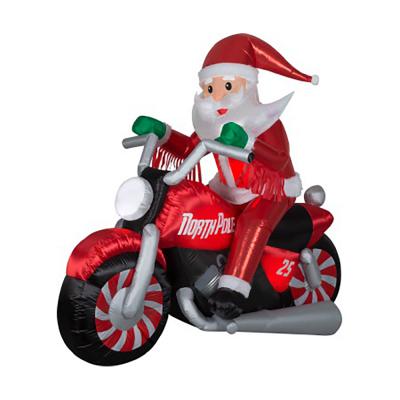 Airblown Inflatable Santa Motorcycle 6 Ft. Wide