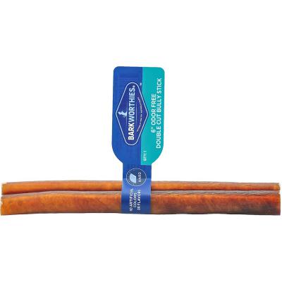 Barkworthies Double Cut Odor Free Bully Stick 6 in.