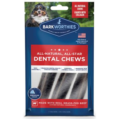 Barkworthies Beef Dental Chews 3 Count