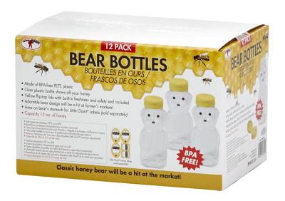 Beekeeping 12 oz. Honey Bear Bottles 12 Count