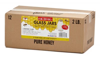 Beekeeping 32 oz. Glass Honey Jars 12 Pk