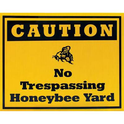 Bee Keeping Sign No Trespassing