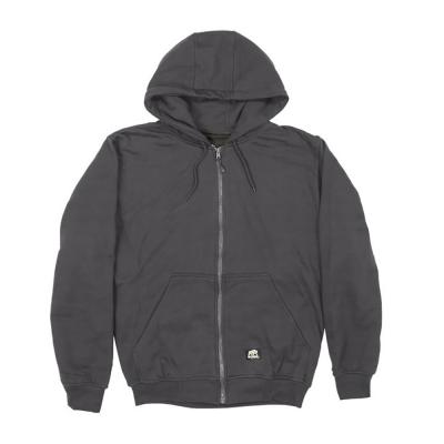 Berne Hooded Zip Sweatshirt 2XL Charcoal