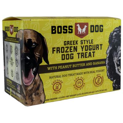Boss Dog Frozen Yogurt Peanut Butter & Banana 4 Pack