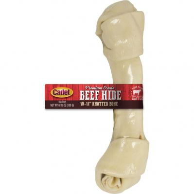 Cadet Premium Grade Beef Hide 10-11 Inch Kontted Bone